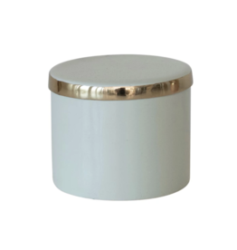 Decorative Enameled Metal Box with Lid