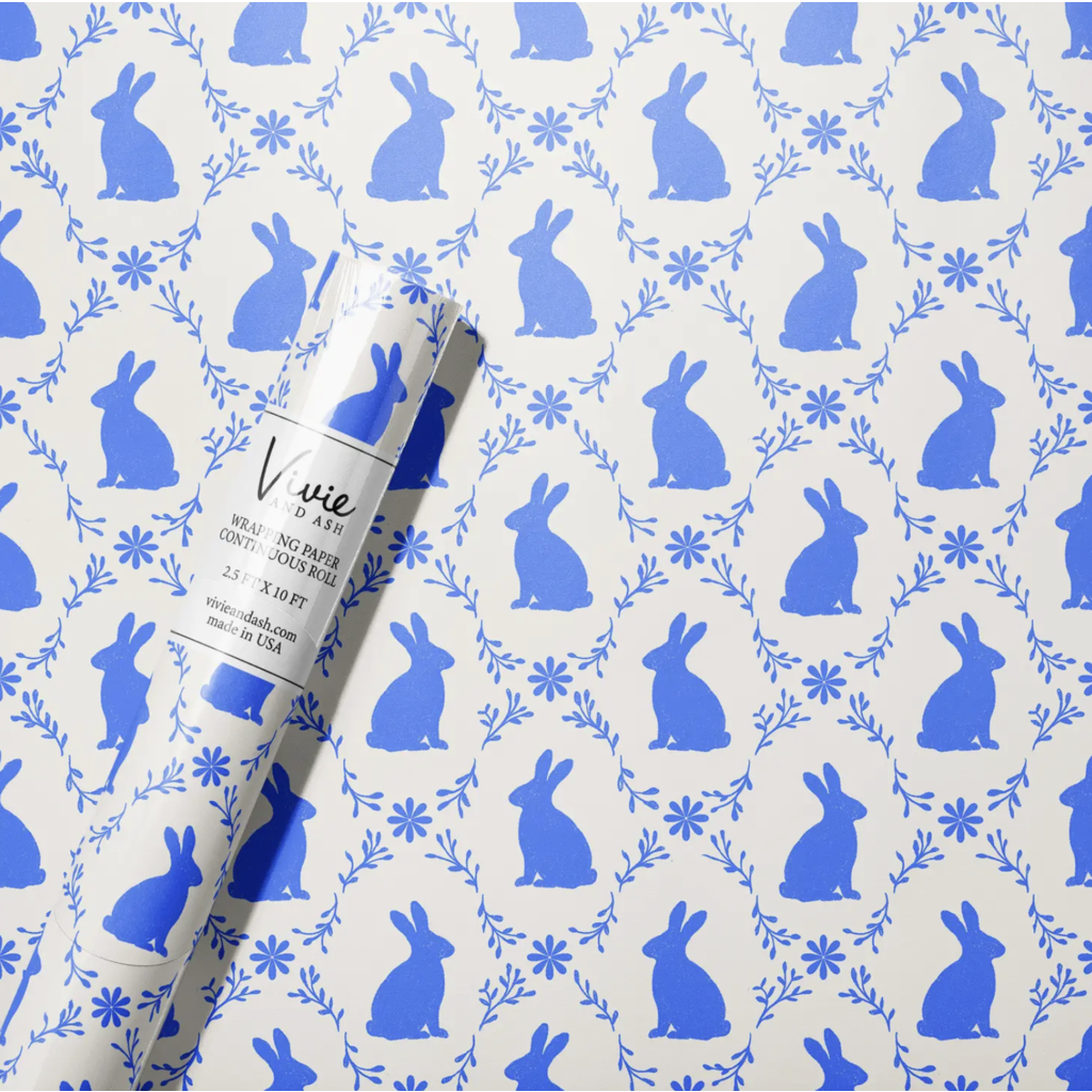 Blue Bunny Meadow Wrapping Roll