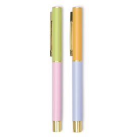 Colorblock Pen Set - Lilac and Cornflower