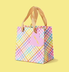 Small Colorful Gingham Gift Bag