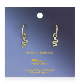 Oh So Charming Drop Hoops