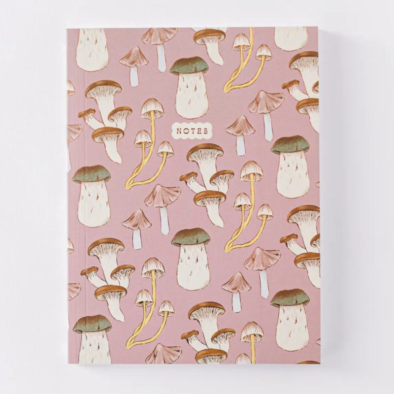 Pink Mushroom Softcover Notebook