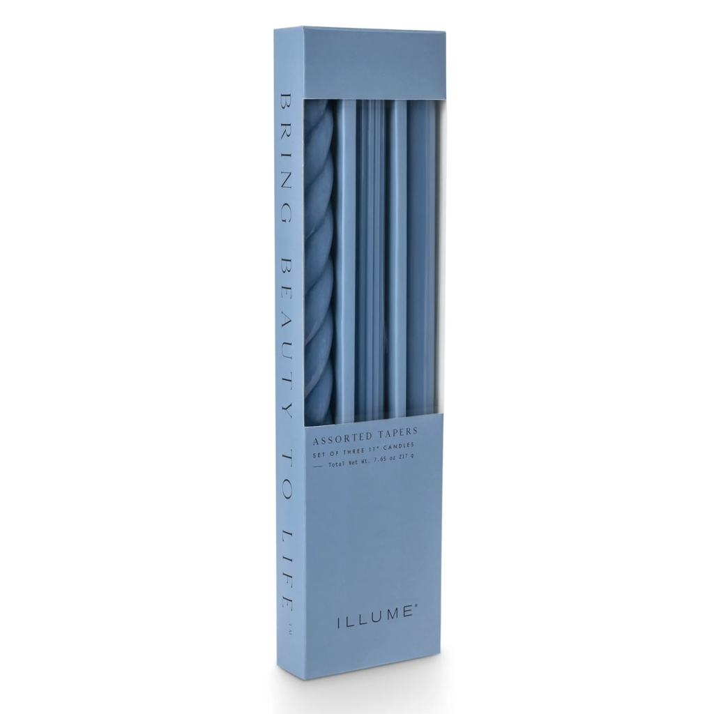 Ocean Blue Assorted Candle Tapers