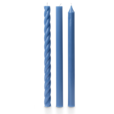 Ocean Blue Assorted Candle Tapers