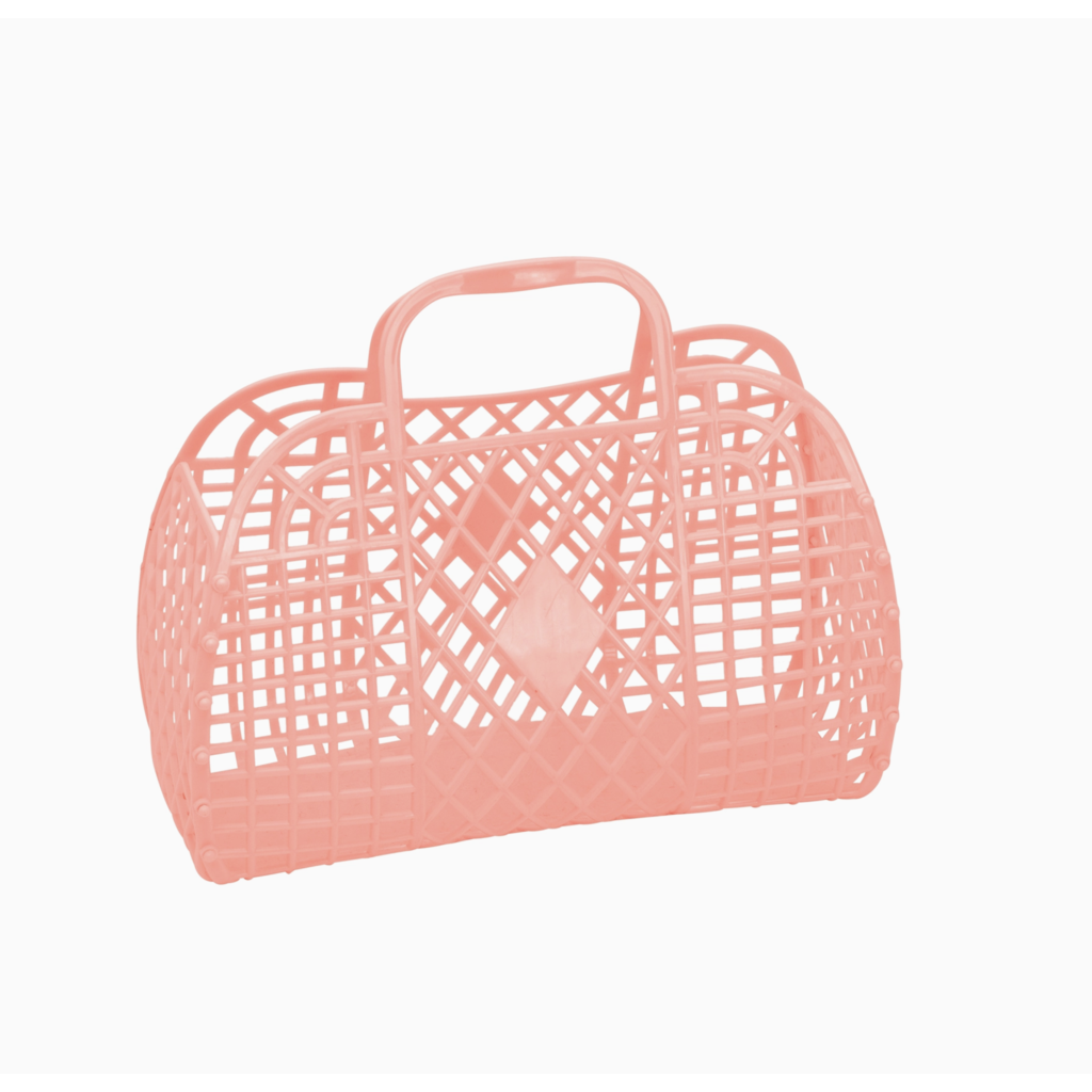 Retro Basket Jelly Bag - Small Peach