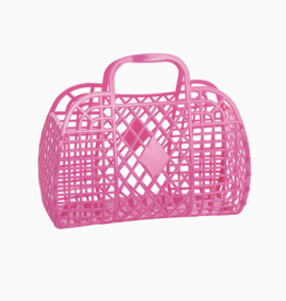 Retro Basket Jelly Bag - Small Berry Pink