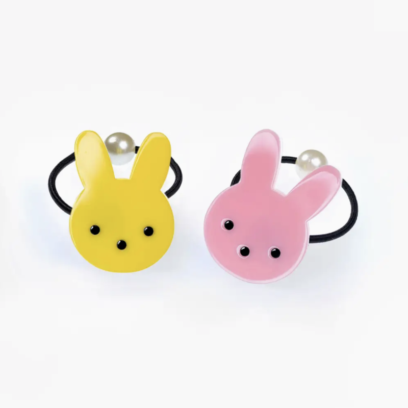 Cute Bunny Yellow/Pink Ponytail