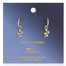 Oh So Charming Drop Hoops