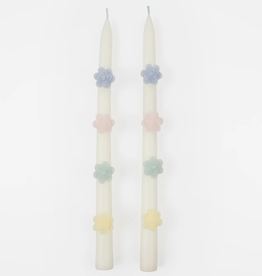 Pastel Flower Taper Candles