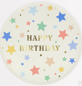 Happy Birthday Stars Dinner Plates