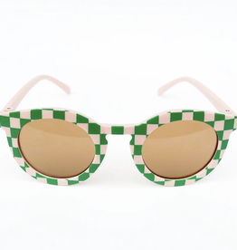 Retro Blush & Green Kids Sunglasses