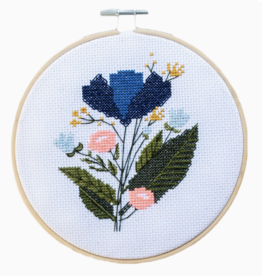Midnight Floral Cross Stitch Kit