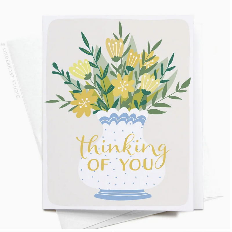 Thinking Of You Yellow Flowers Card