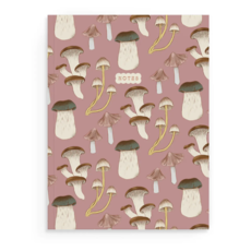 Pink Mushroom Softcover Notebook