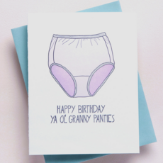 Granny Panties Birthday Card
