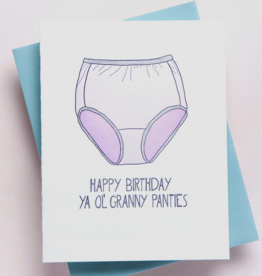 Granny Panties Birthday Card
