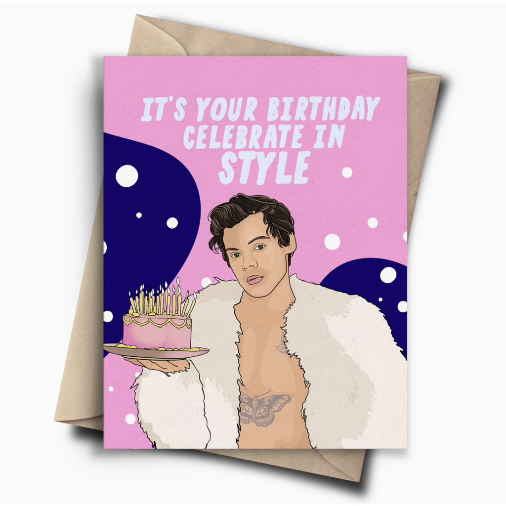 Harry Celebrate In Style Birthday Card