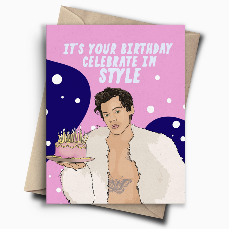 Harry Celebrate In Style Birthday Card