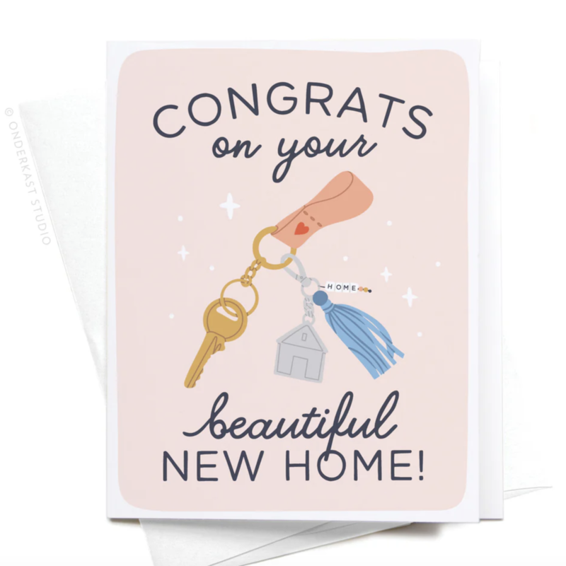 Congrats On Your New Home Keychain Card