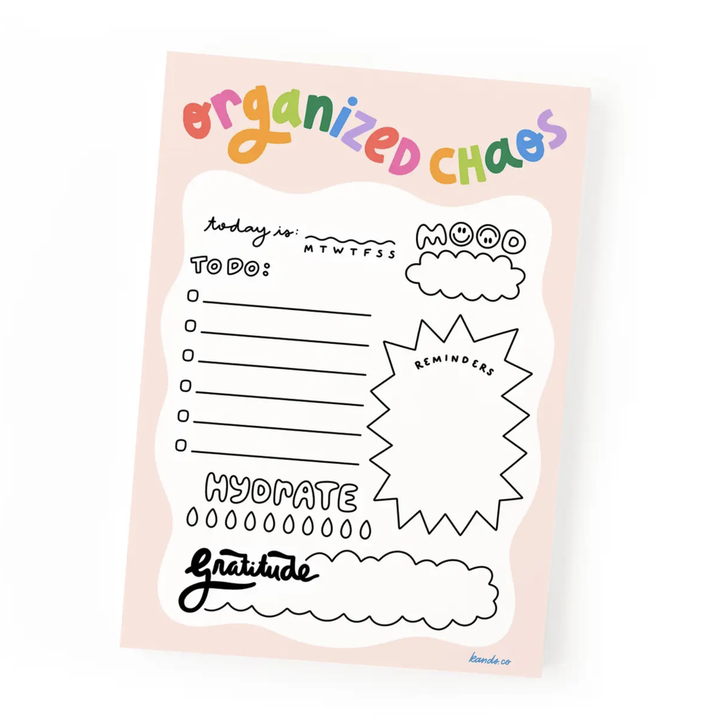 Organized Chaos Notepad