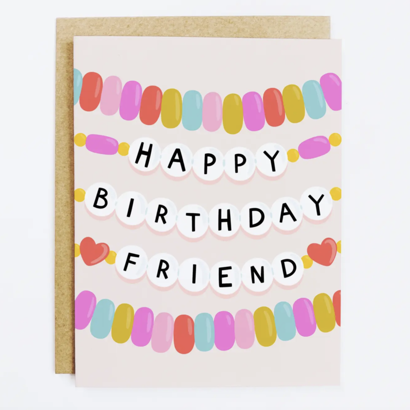 Friendship Bracelet Birthday Card