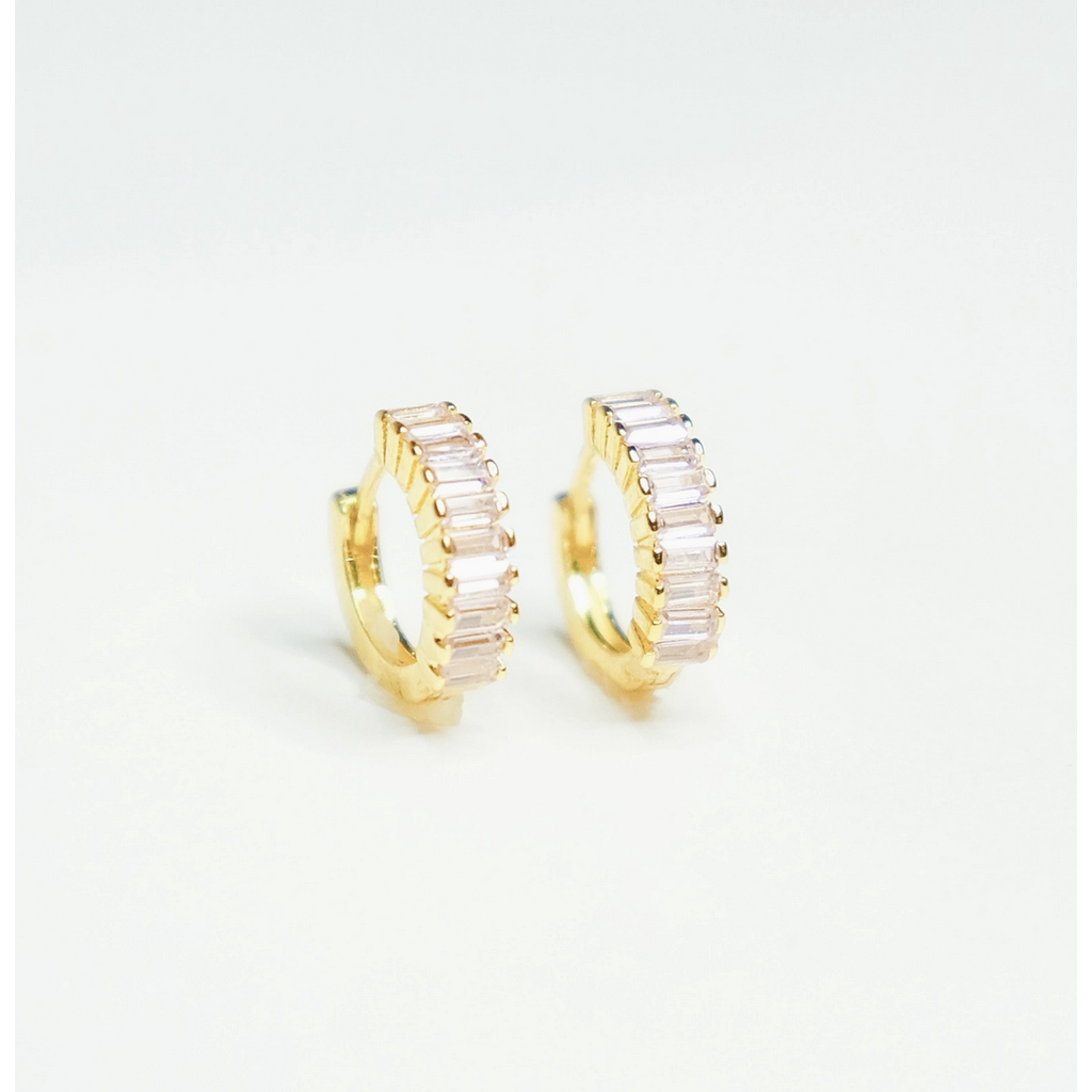 Pink Champagne Huggie Earring