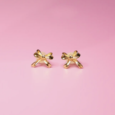 Solid Bow Stud Earring
