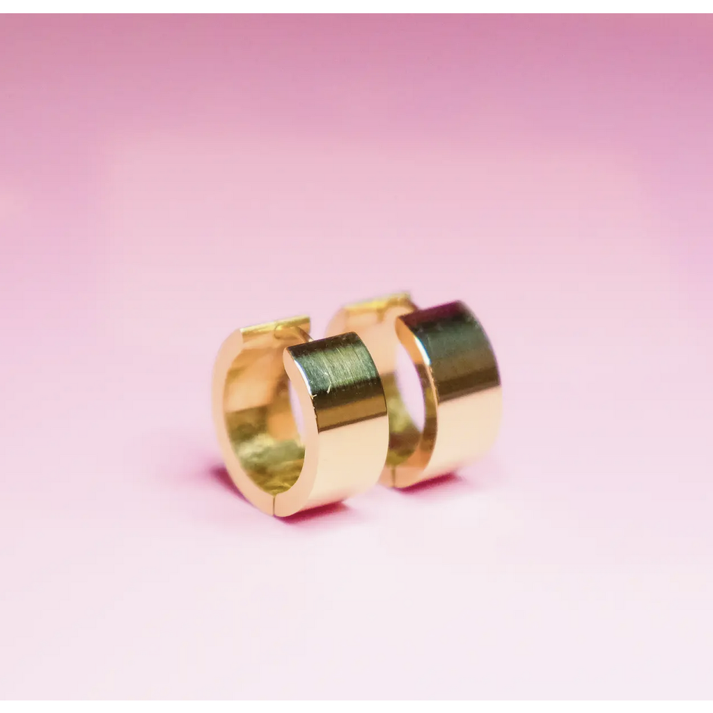 Gold Jess Hoop Earring