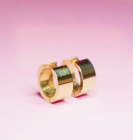 Gold Jess Hoop Earring