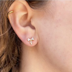 Petite Crystal Bow Earring