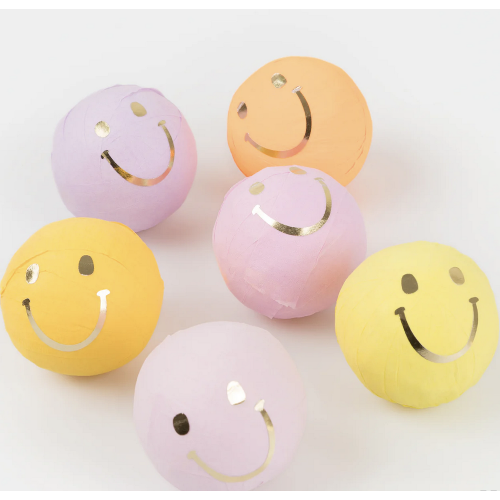 Happy Face Icons Surprise Balls