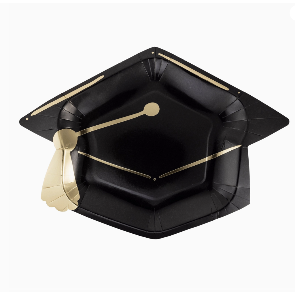 Graduation Cap Shaped Paper Plate
