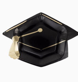 Graduation Cap Shaped Paper Plate