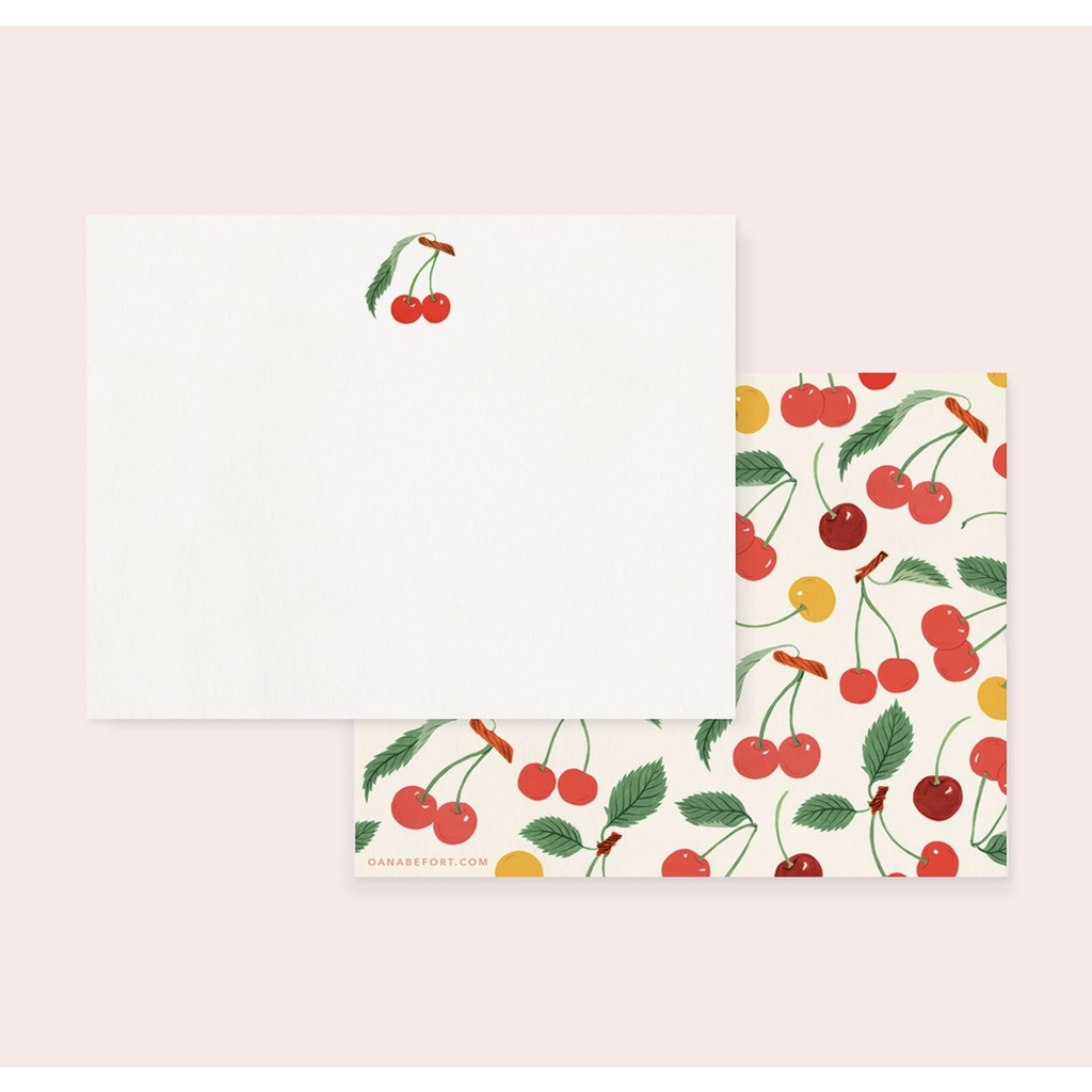 Cherry Notecard Set of 4