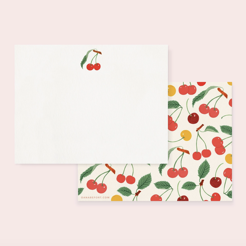 Cherry Notecard Set of 4