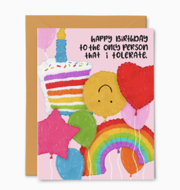 To The Only Person I Tolerate Card