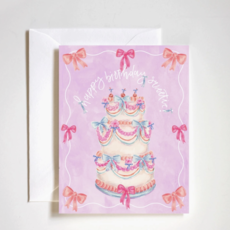 Happy Birthday Sweetie Bow Cake Card