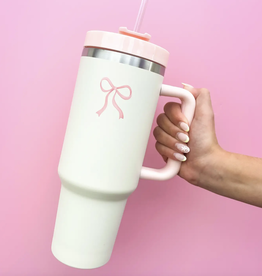 Pink Bow Tumbler 40oz