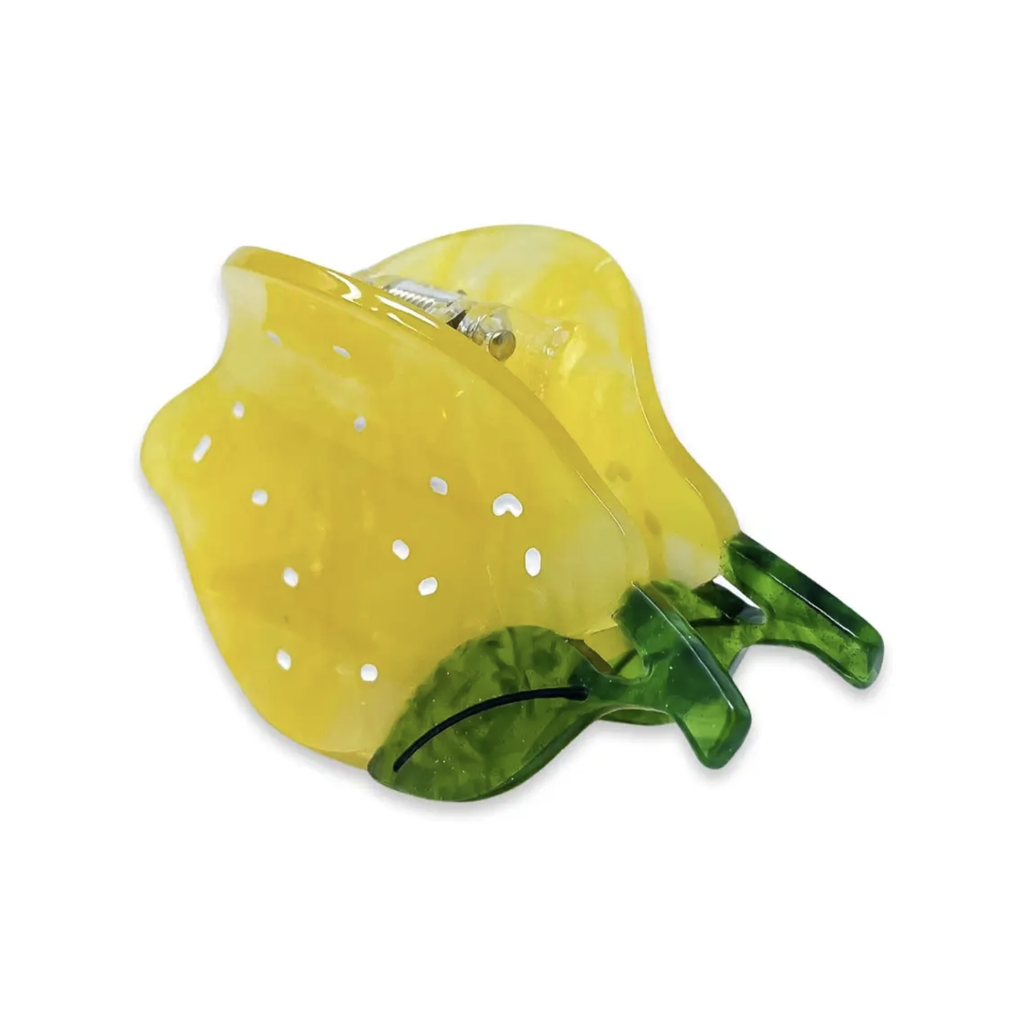 Midi Lemon Hair Claw Clip