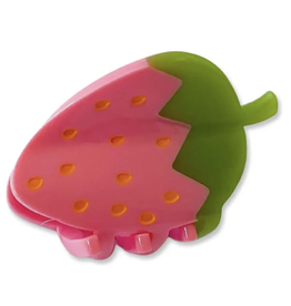 Mini Pink Strawberry Hair Claw Clip