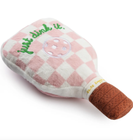 Pink Checker Pickleball Paddle Dog Toy