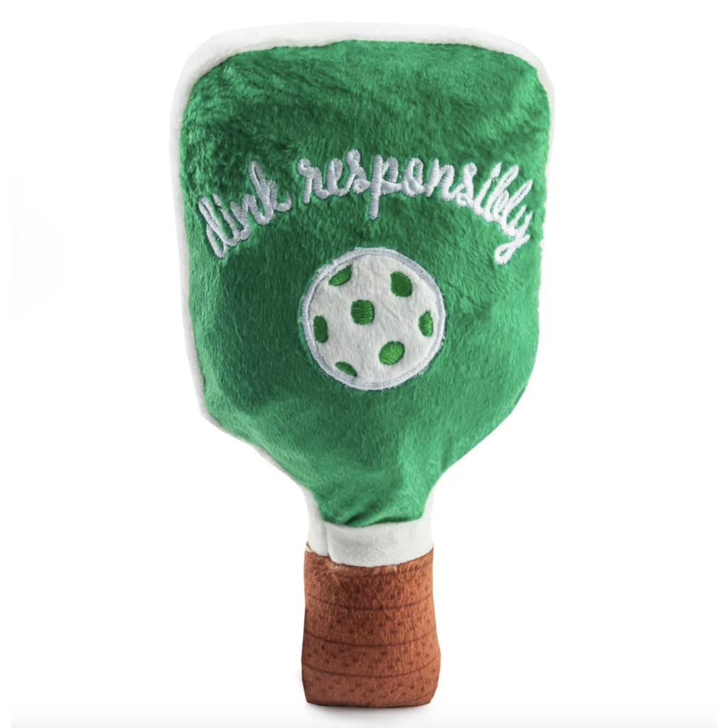 Green Stripe Pickleball Paddle Dog Toy