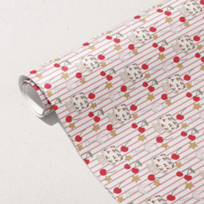 Cherry Stripes Gift Wrap Roll Cherry Stripes Gift Wrap Roll