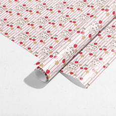 Cherry Stripes Gift Wrap Roll Cherry Stripes Gift Wrap Roll