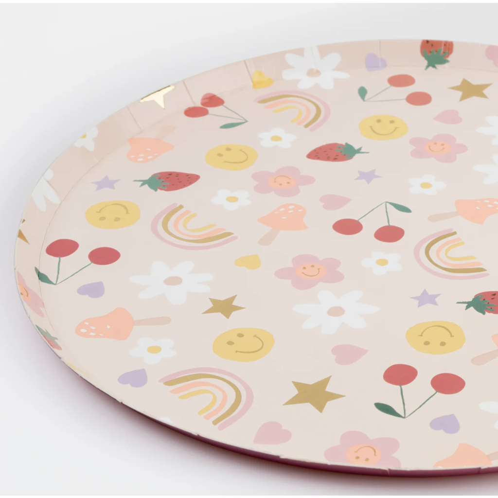 Happy Face Icons Dinner Plates