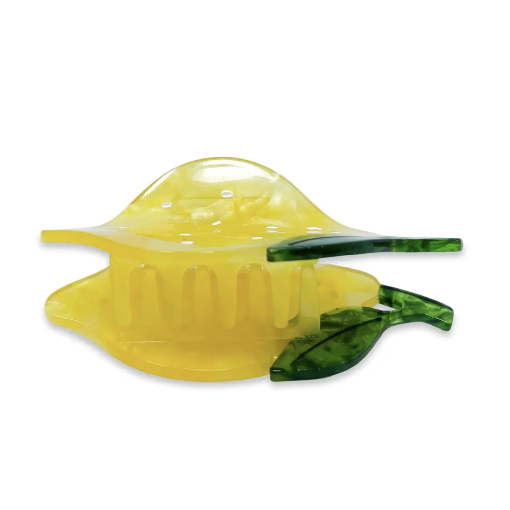 Midi Lemon Hair Claw Clip