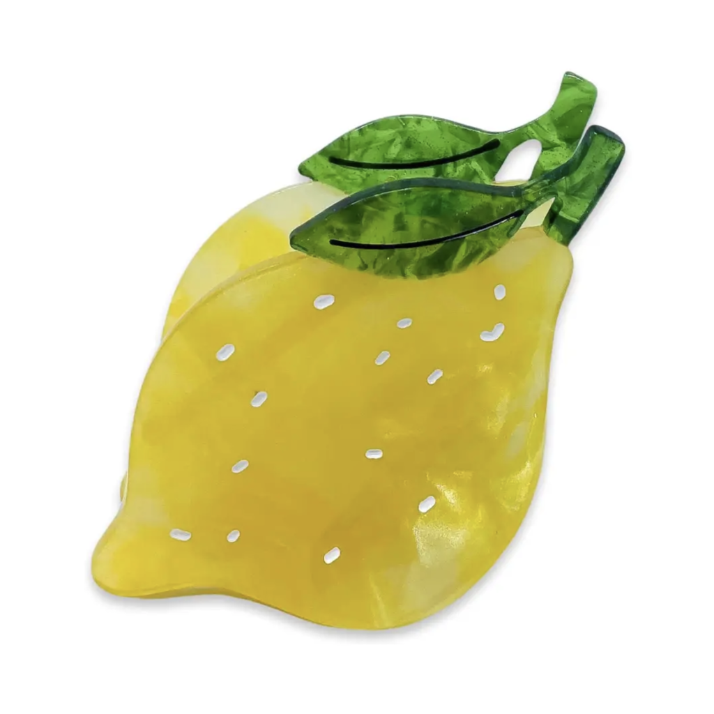 Midi Lemon Hair Claw Clip