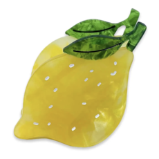 Midi Lemon Hair Claw Clip