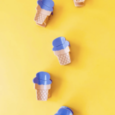 Mini Ice Cream Hair Claw Clip