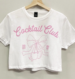 Cocktail Club Cropped Tee